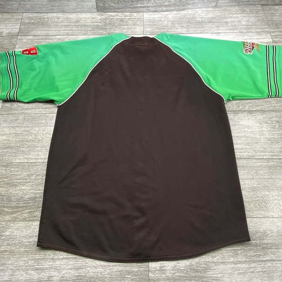 Chase Authentics Labonte Nascar 18 Baseball Jersey Button Short Sleeve Shirt - Picture 14 of 16